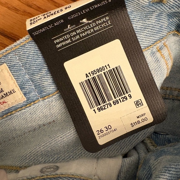 Levi’s 501 ‘90s jeans size 26 - Picture 12 of 15